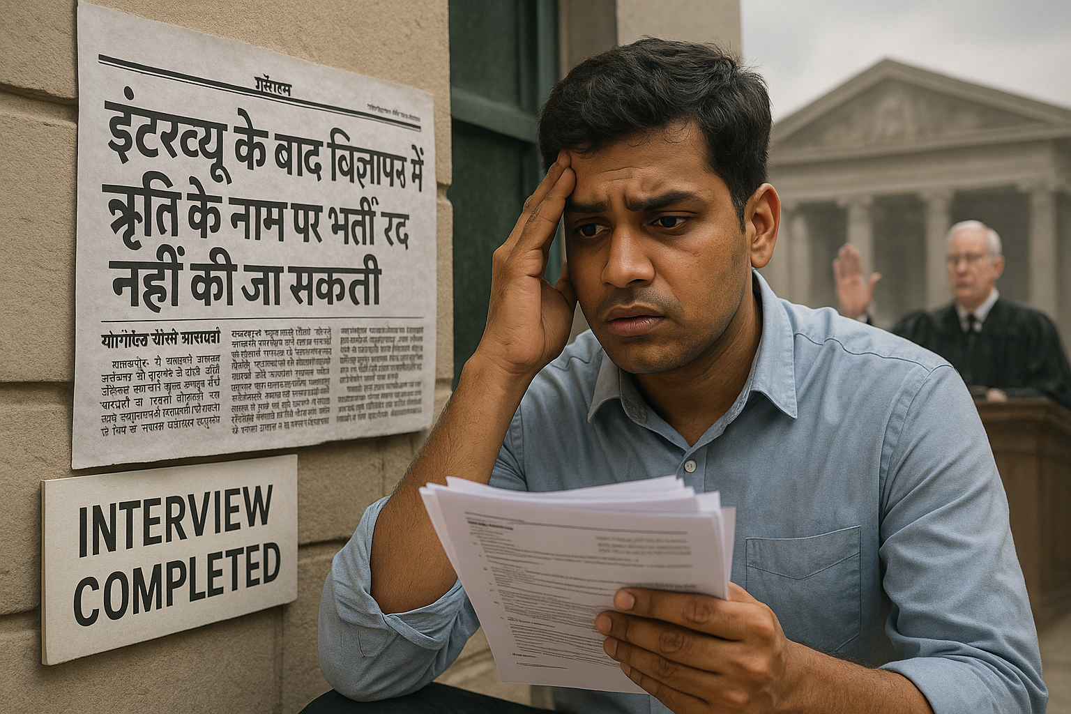 इंटरव्यू के बाद विज्ञापन में त्रुटि के नाम पर भर्ती रद्द नहीं की जा सकती